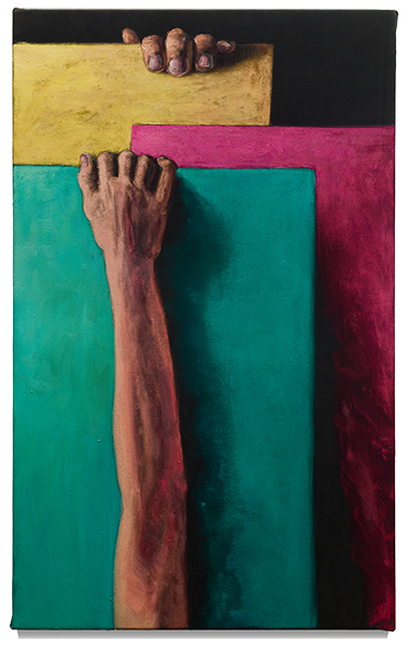 Jorge_Diezma-Manos-89x55cm-oil-on-green-velvet-2025